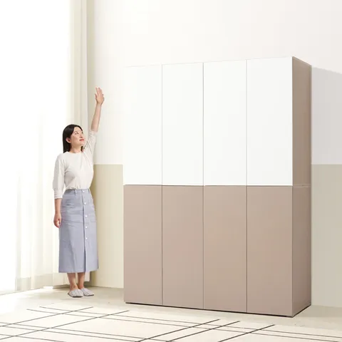 솔트 터치도어 1600 키큰 행거+선반 옷장세트 mcr140