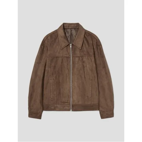 페이크 스웨이드 블루종  옐로이시 브라운 (42593ZLY2B)