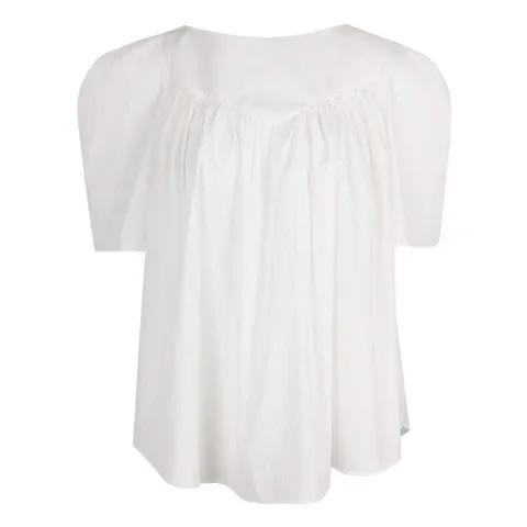 [파슨스] [Flat white] Washa Shirring Blouse (PW2S2BL09)