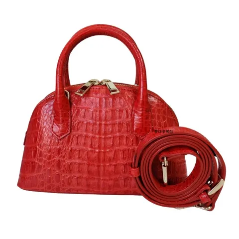 [롯데백화점]카이만 악어 핸드백 미니 휴대폰 가방 토트 크로스백 ECBSHB041RE