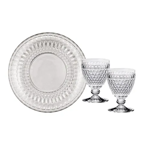 보스톤 디저트 3P세트 (와인고블렛 2P+샐러드접시 1P)