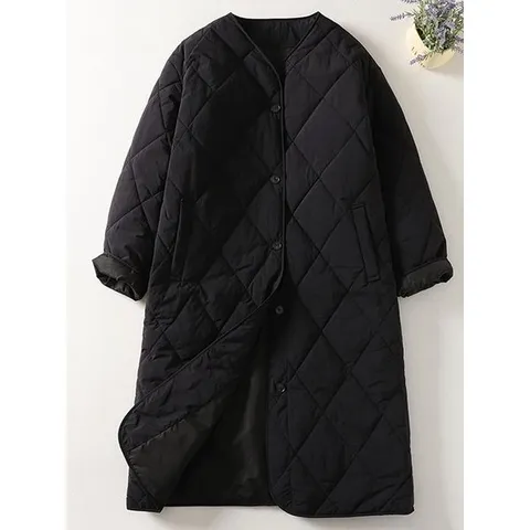 [하프클럽] 벡켄드 경량 퀼팅 롱패딩 자켓