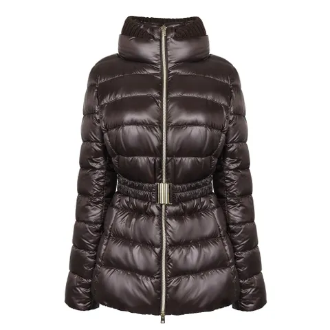 퀼팅 벨트 패딩 자켓 브라운 PI0485DICM0312017Z 8800