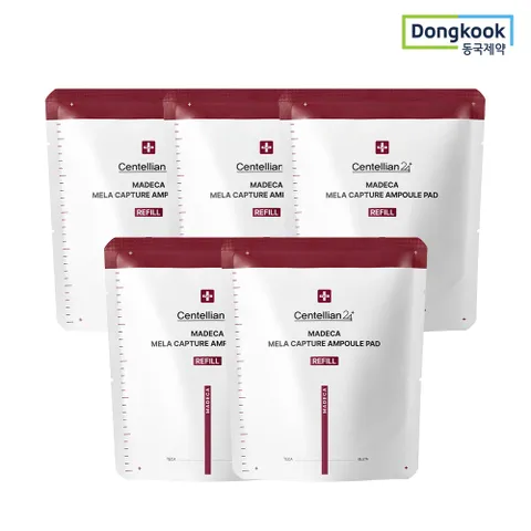 마데카 멜라캡처앰플패드리필 60매 5개 피부기미케어 미백 주름개선 기능성 멜라닌 비건 피부결