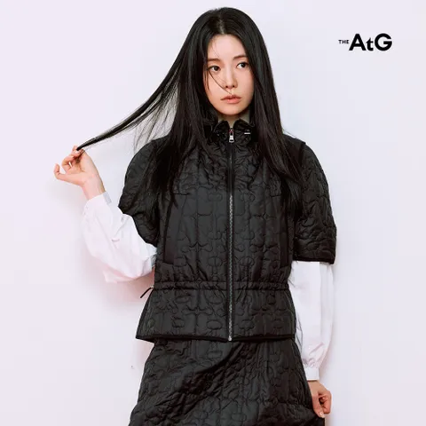 더엣지 25FW 메종 퀼팅 반팔자켓