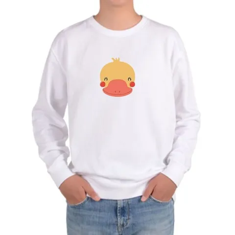 [하프클럽]  기모맨투맨 오리 DUCK 오리꽥꽥 반려거위 거위의 꿈