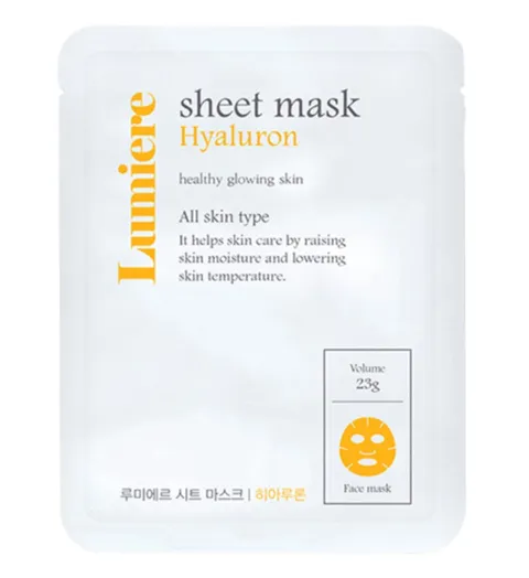 레디 루미에르 시트 마스크팩 히아루론 히알루론 피부보습 수분유지