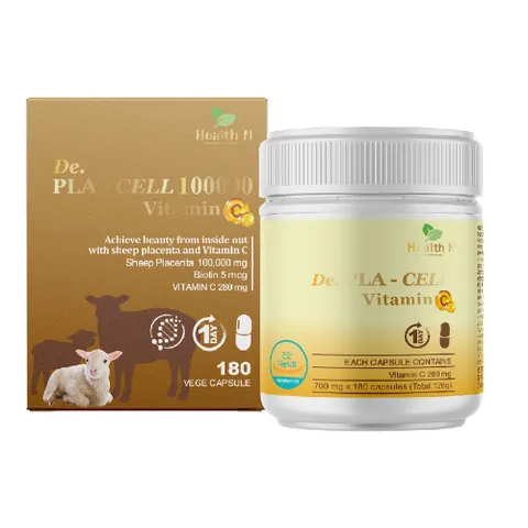 [해외직구]호주 헬스앤 Placell 양태반 100000mg 비타민C 180캡슐