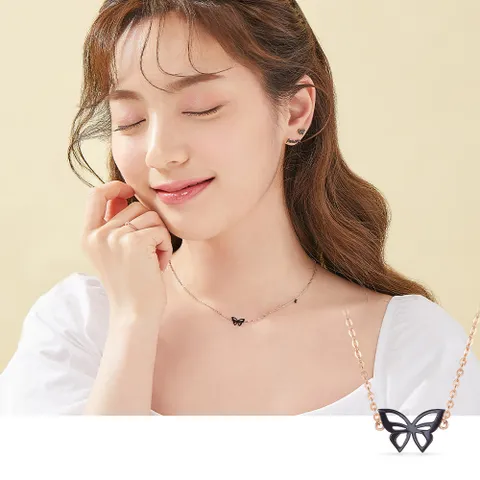 18k 아이레 나비 타투 목걸이