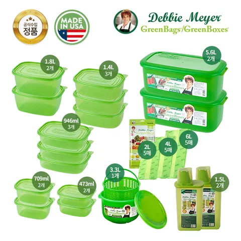 그린박스 12종+빅박스 2종+멀티그린볼+그린백15매+잡곡통2종