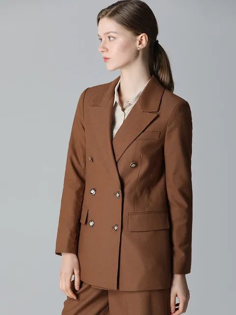 [홈쇼핑방송/(LeOT)] 울 블렌디드 시그니처 마샬리 자켓-사이즈 5588까지_1