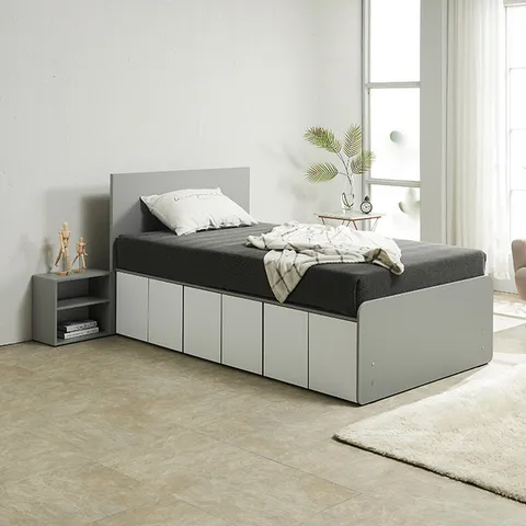 C3290C 올도어 수납침대 SS (매트미포함) 3colors