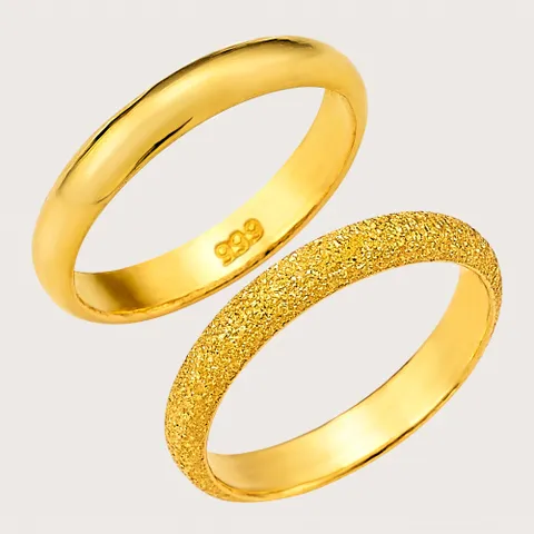 24K 순금 99.9% 엥 반지[2종택1] JPBDR483 JPBDR484 금반지 쌍가락지