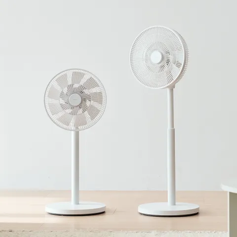 퓨어 AI 무선 서큘레이터 온도감지 캠핑 야외 가정용 저소음 에어 선풍기 화이트