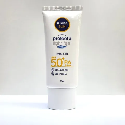 NIVEA 프로텍트 수분진정 선크림 선세럼 90ml 워터프루프선크림 땀에강한선크림 백탁없는선크림