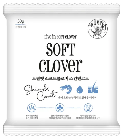 강아지사료 샘플 트럼펫 소프트 클로버 30g 스킨앤코트