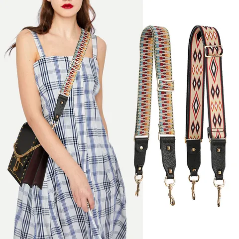 명품호환 크로스 숄더 가방스트랩 에스닉 가방끈