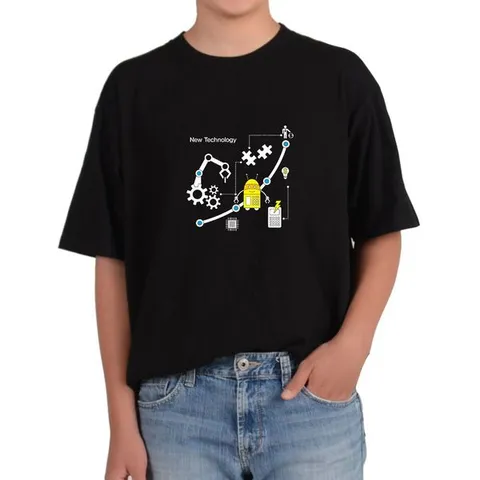 [하프클럽]  그래픽 티셔츠 과학기술 원소 화합물 자동화설비