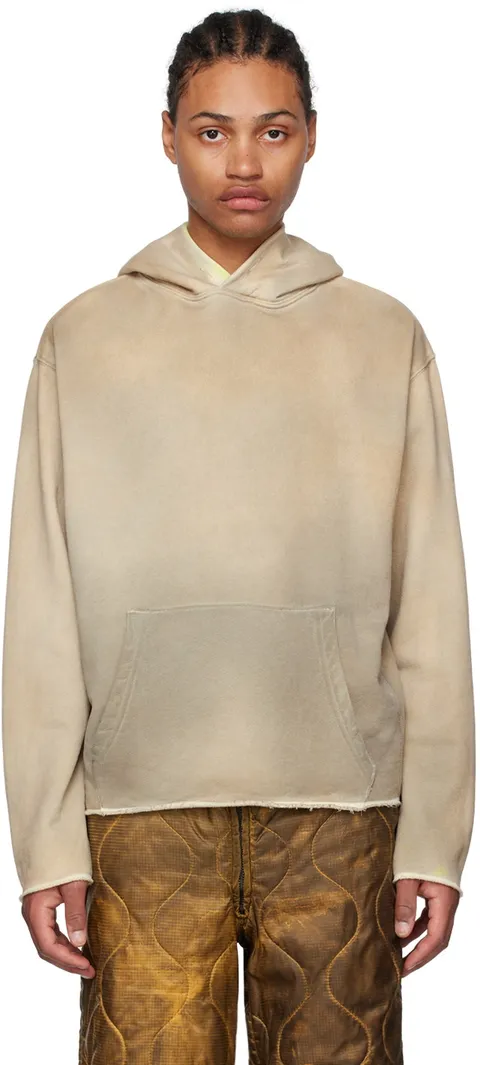 낫소노멀 남성 베이지 라스트 나이트 후디 UKFT03