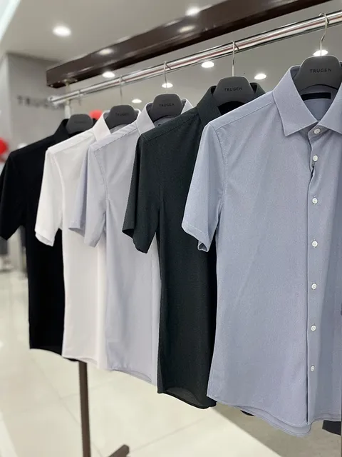 다림질이 필요없는 에어로쿨 기능성 여름 반팔 셔츠 반팔 와이셔츠 5종 택 1_JK