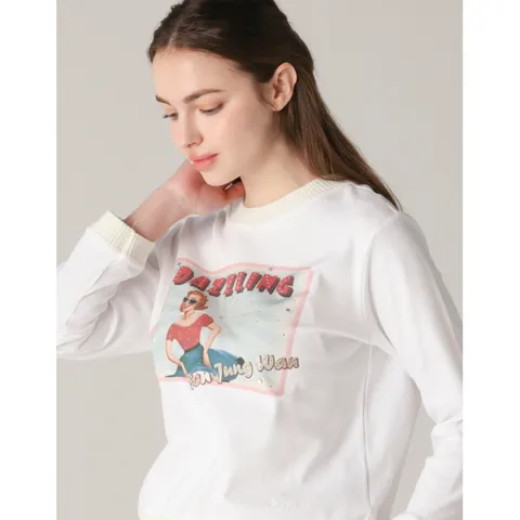 [롯데백화점][손정완]페미닌 프린트 티셔츠(ZDR5151090)