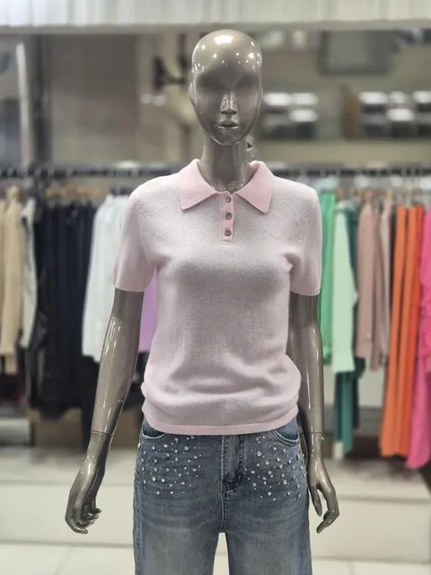 세이브존04 카라 반팔 니트 MF15NRKO5000A (46129454)