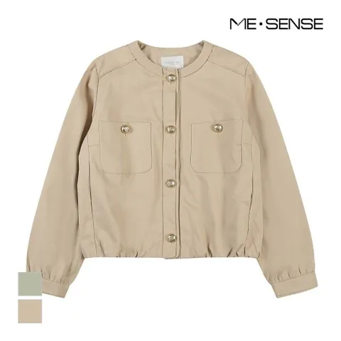 골드버튼 라운드넥 숏점퍼_MB43JPM203Z