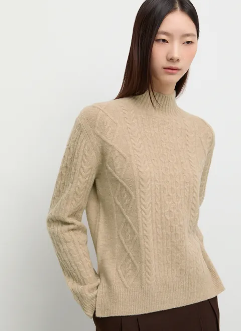 모크넥 케이블 니트 풀오버 SSKPOP42160 428519