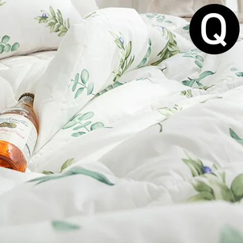 내추럴 광목 순면 차렵이불 퀸 Q 화이트 이불 차렵 사계절차렵이불 사계절이불