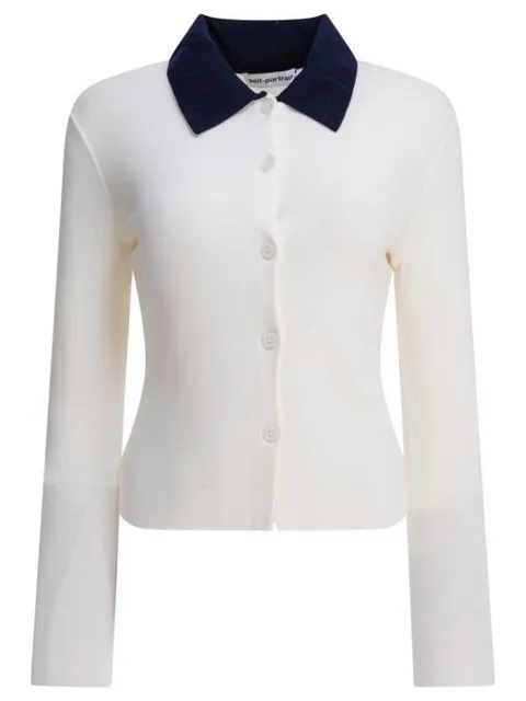 [해외직구] 25FW 셀프 포트레이트 니트웨어 PF25 097C C White