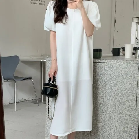 [브리치] 허그허그 / 블링 화이트앤블루 원피스