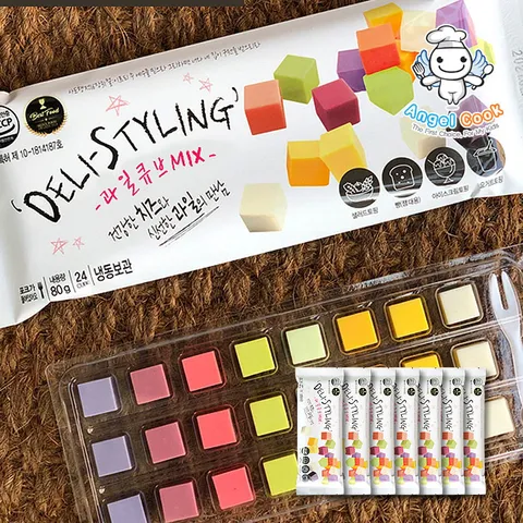 건강가득 새콤달콤 과일큐브치즈 MIX 혼합8종 80g X 7팩세트