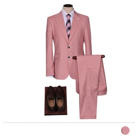 핑크 린넨 슬라브 수트 리즈코 남자옷도매 맨도매 맨즈도매 남자자켓 싱글자켓 슬라브
