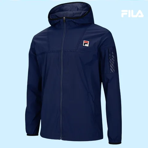 FILA  N6 후드 바람막이 네이비