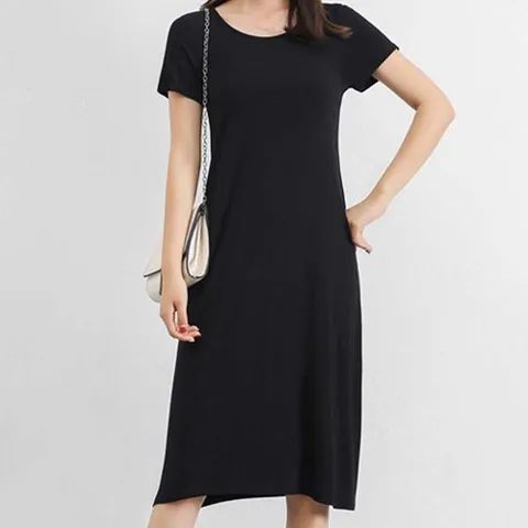 [하프클럽/모노무드] 여성 라운드넥 반팔 원피스 여름 썸머 가벼운 면소재