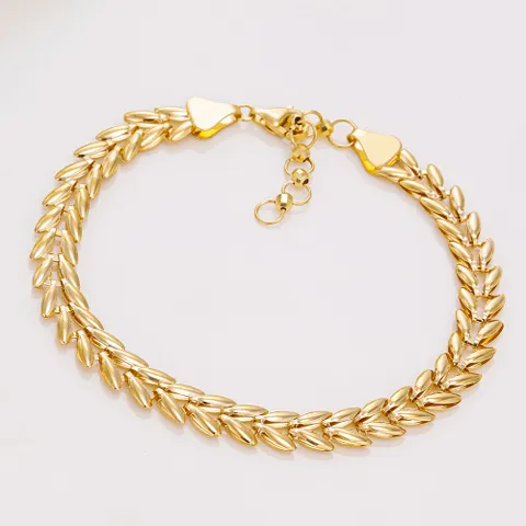 18K 브이 맥 체인 볼드 팔찌