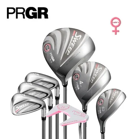 [하프클럽/기타]Best 누적판매1위 PRGR M16 SWEEP 여성용 풀세트 10개세트 + 미라이퍼터 마포
