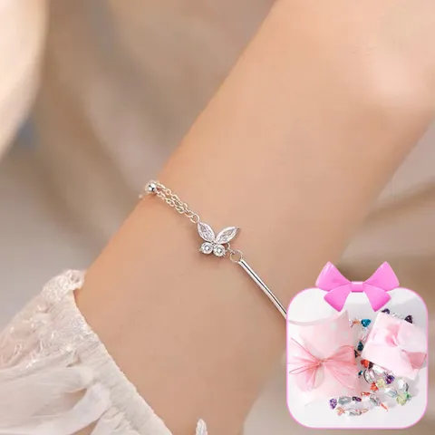 [달콤달달사탕패키지/나비/행운] 나비가 된 공주 팔찌+핑크선물포장+쇼핑백