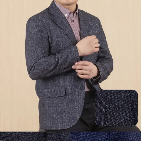 남자 봄 여름 신고축사 신사 타공 콤비 정장 마이 자켓