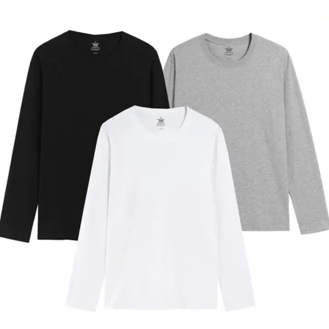 순면100% 라운드넥 심플 기본 무지 남성 여성 면티 티셔츠 긴팔티