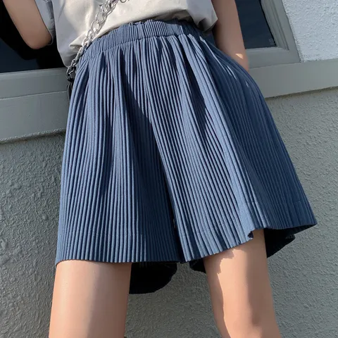 소리안 플리츠 냉장고 쿨링 하이웨스트 반바지