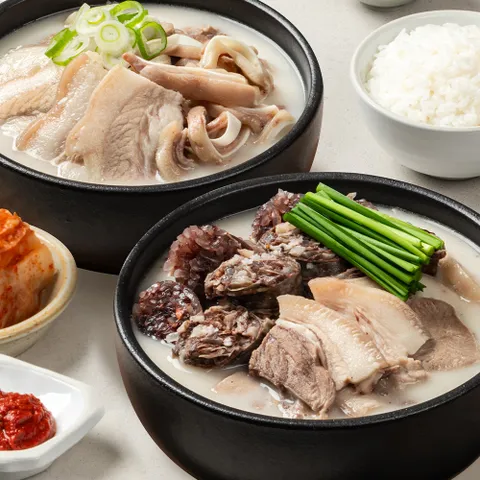 곱창파는청년들 순대국밥 500g 2팩+돼지국밥 500g 2팩 (총 4팩)