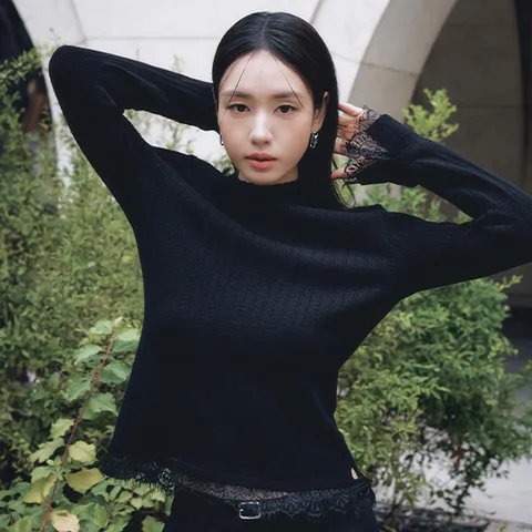 [미리주문10%] 26FW 울 블렌드 레이스 커프스 니트 3종