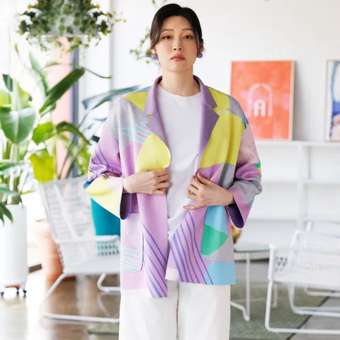 [최초가 348000원] 컨템 썸머 더블 코트 (AGMPCT05) LIGHT PURPLE