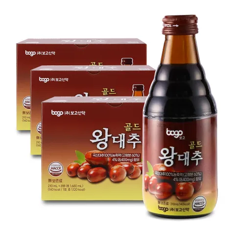 [본사공식몰]  왕대추골드 210ml x8병 3박스