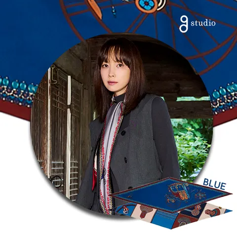 [블루 컬러 한정] 울실크 로장지 스카프