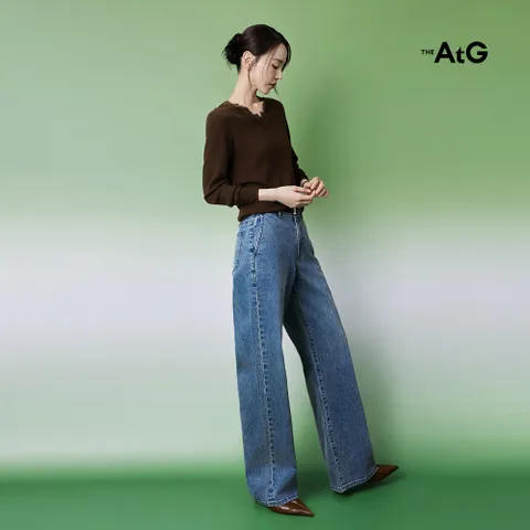[최초가89,900원] 26FW 루즈 스트레이트 링사 데님 2종