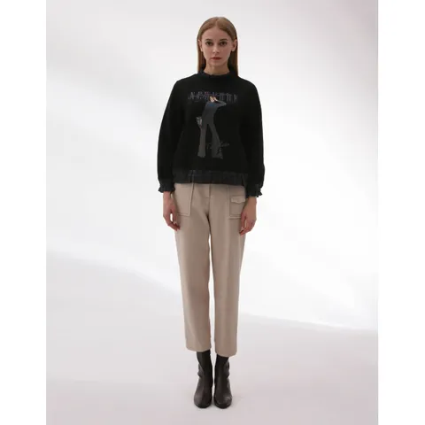 [롯데백화점][손정완]시티걸 프린팅 배색 티셔츠 ZDR4444011