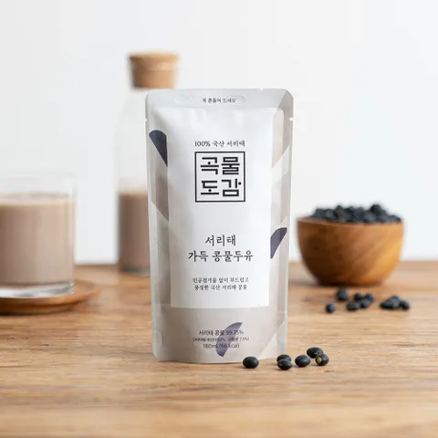 곡물도감 서리태 가득 콩물두유