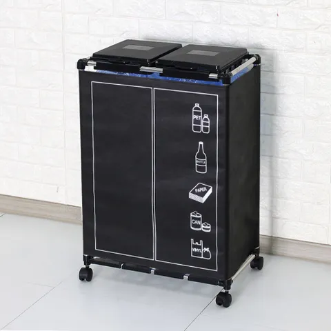 센스2030 커버형 분리수거함 2P 1단 휴지통 가정용 재활용 쓰레기통